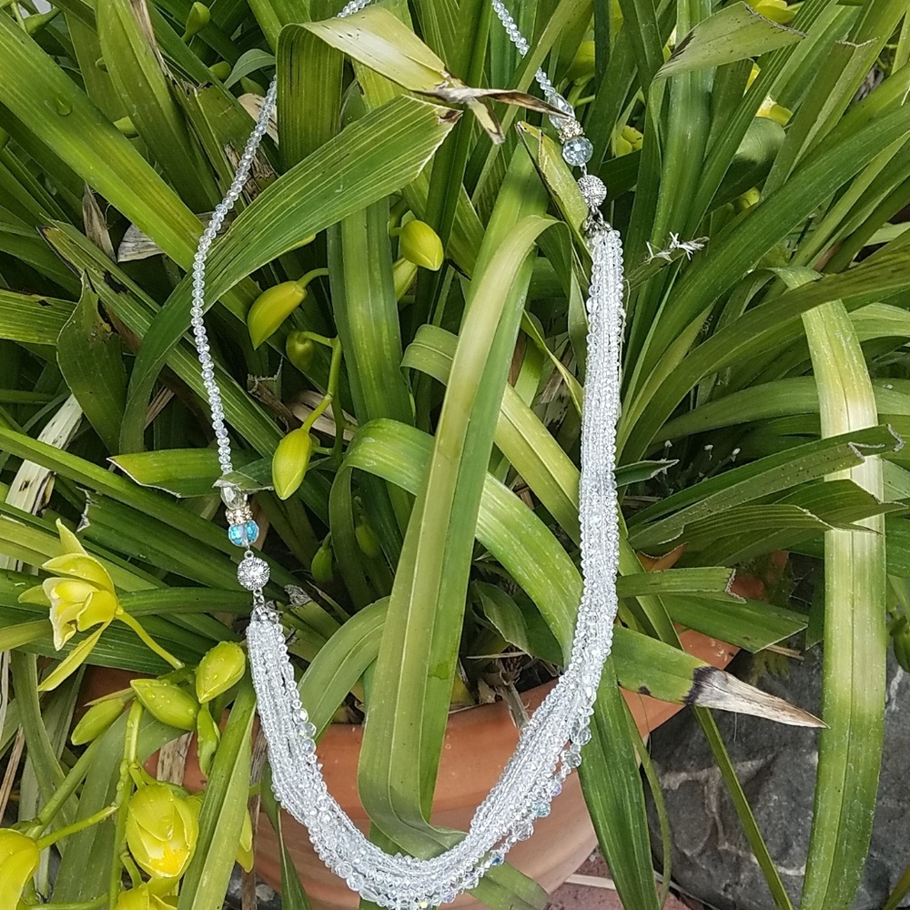 Swarovski crystal long necklace